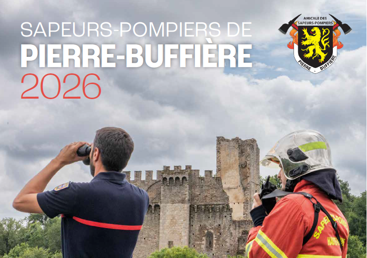 Couverture du calendrier 2026 des pompiers