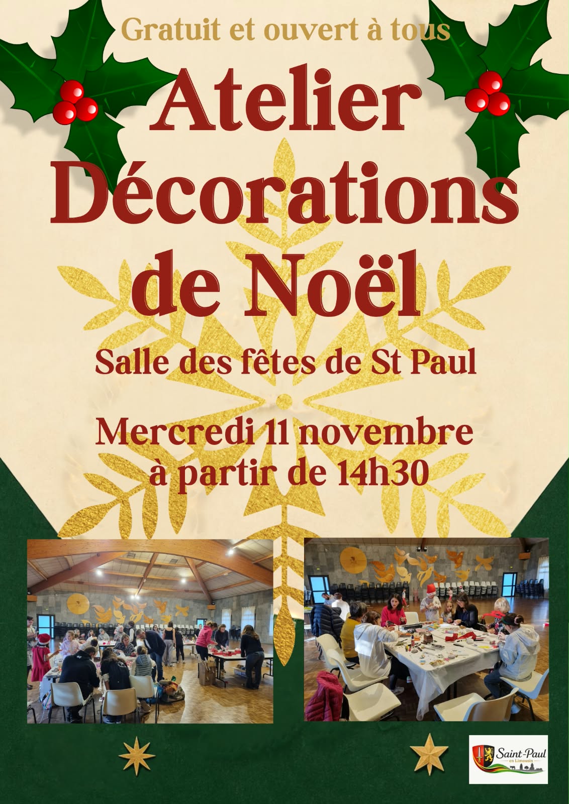 Atelier décorations de Noël