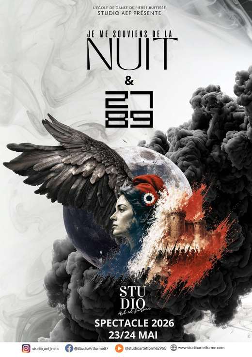 Affiche du gala de danse du Studio AEF