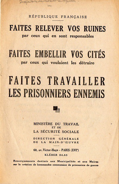 LE DEPOT DE PRISONNIERS DE GUERRE DE L’AXE N°121 DE SAINT-PAUL-D’EYJEAUX Peu après la libération du Camp de Séjour Surveillé (C.S.S) du régime de Vichy par les F.T.P le 11 juin 1944, les infrastructures sont réutilisées pour des prisonniers de guerre allemands.